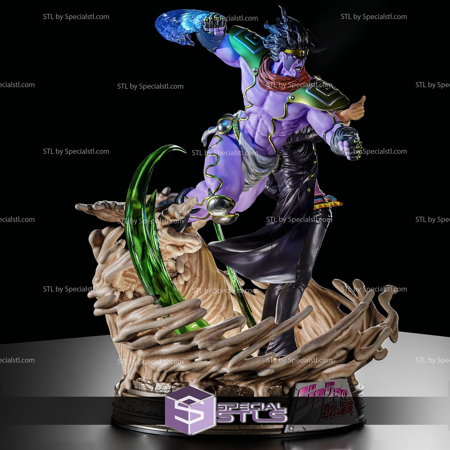 STL file JoJo's Bizarre Adventure - Jotaro Kujo 3D Plaque with