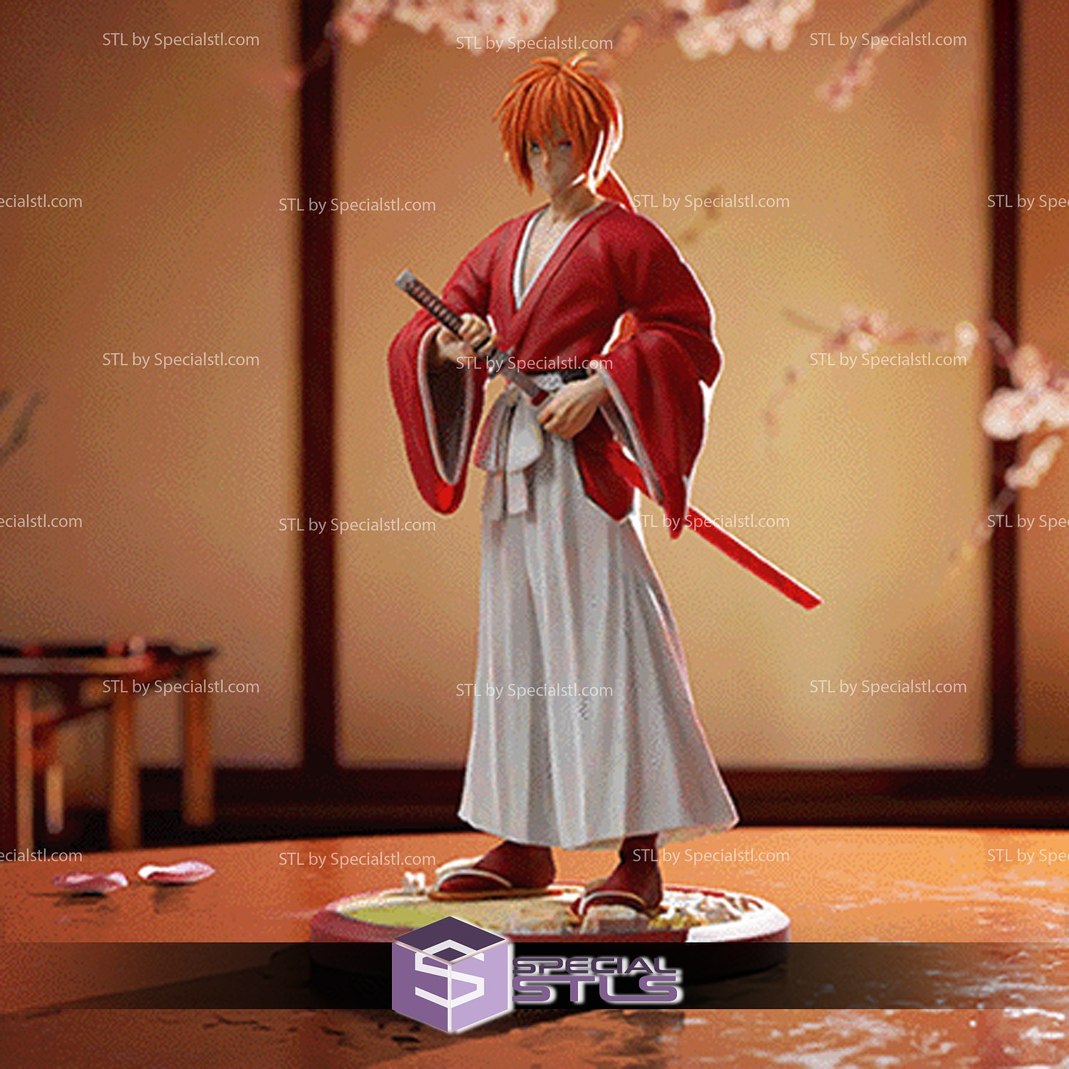 3D file Himura Kenshin - Rurouni Kenshin Anime Figurine for 3D