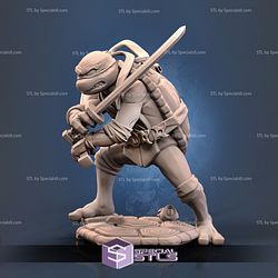 Leonardo Two Sword STL Miniature 3D Printing Figurine
