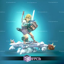Link Standing V2 3D Printing Figurine The Legend of Zelda STL Files
