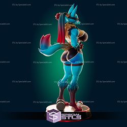 Lucario Thicc Muscle 3D Printing Model Pokemon STL Files