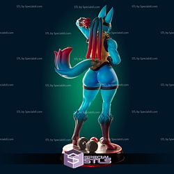 Lucario Thicc Muscle 3D Printing Model Pokemon STL Files