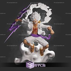 Luffy Nika Gear 5 Posing 3D Printing Model STL Files