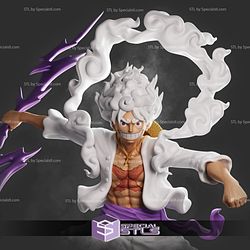 Luffy Nika Gear 5 Posing 3D Printing Model STL Files