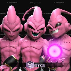 Majin Kid Buu 3 Verison 3D Printing Model Dragonball STL Files