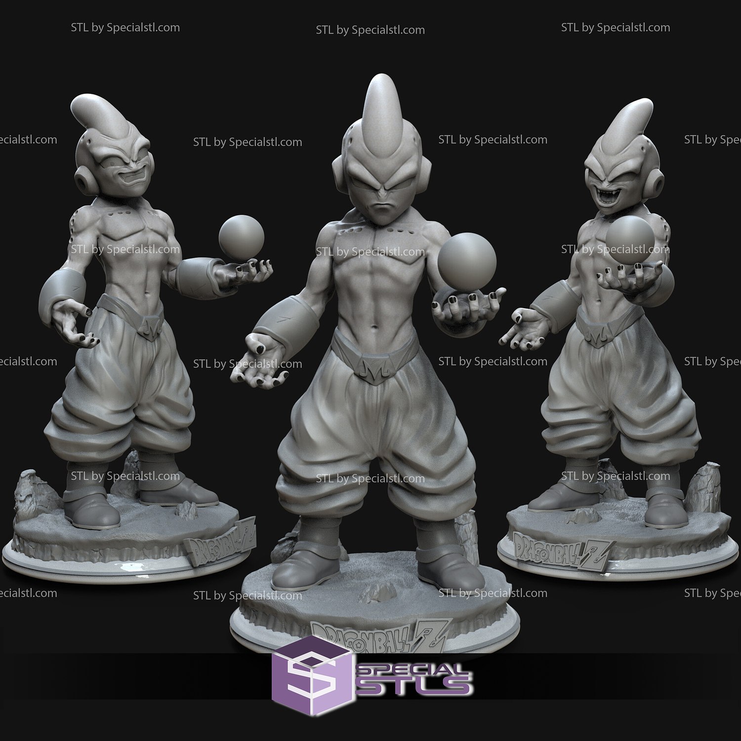 STL file Majin Buu from Dragon Ball Z 🐉・3D printer model to