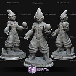 Majin Kid Buu 3 Verison 3D Printing Model Dragonball STL Files