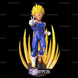 Majin Vegeta Standing V4 3D Printing Model Dragonball STL Files