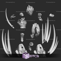 Majin Vegeta Standing V4 3D Printing Model Dragonball STL Files