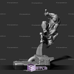 Michelangelo 3D Printing Model Action Pose for Diorama TMNT STL Files
