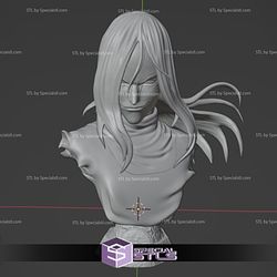 Orochimaru Bust 3D Printing Model from Naruto STL Files