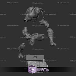 Raphael 3D Printing Model Action Pose for Diorama TMNT STL Files