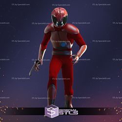 Red Choushinsei Zolohs 3D Printing Model Flashman STL Files