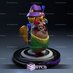 Secret Squirrel and Morocco Mole 3D Printing Model STL Files