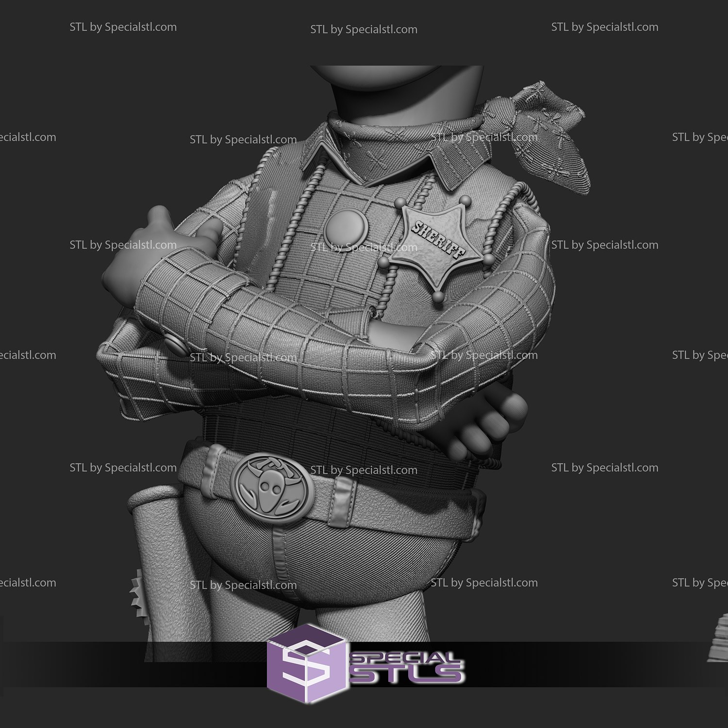 Sheriff Woody Pride 3D Printing Model V2 Toy Story Disney STL Files
