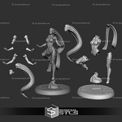Sindel 3D Printing Model Mortal Kombat STL Files