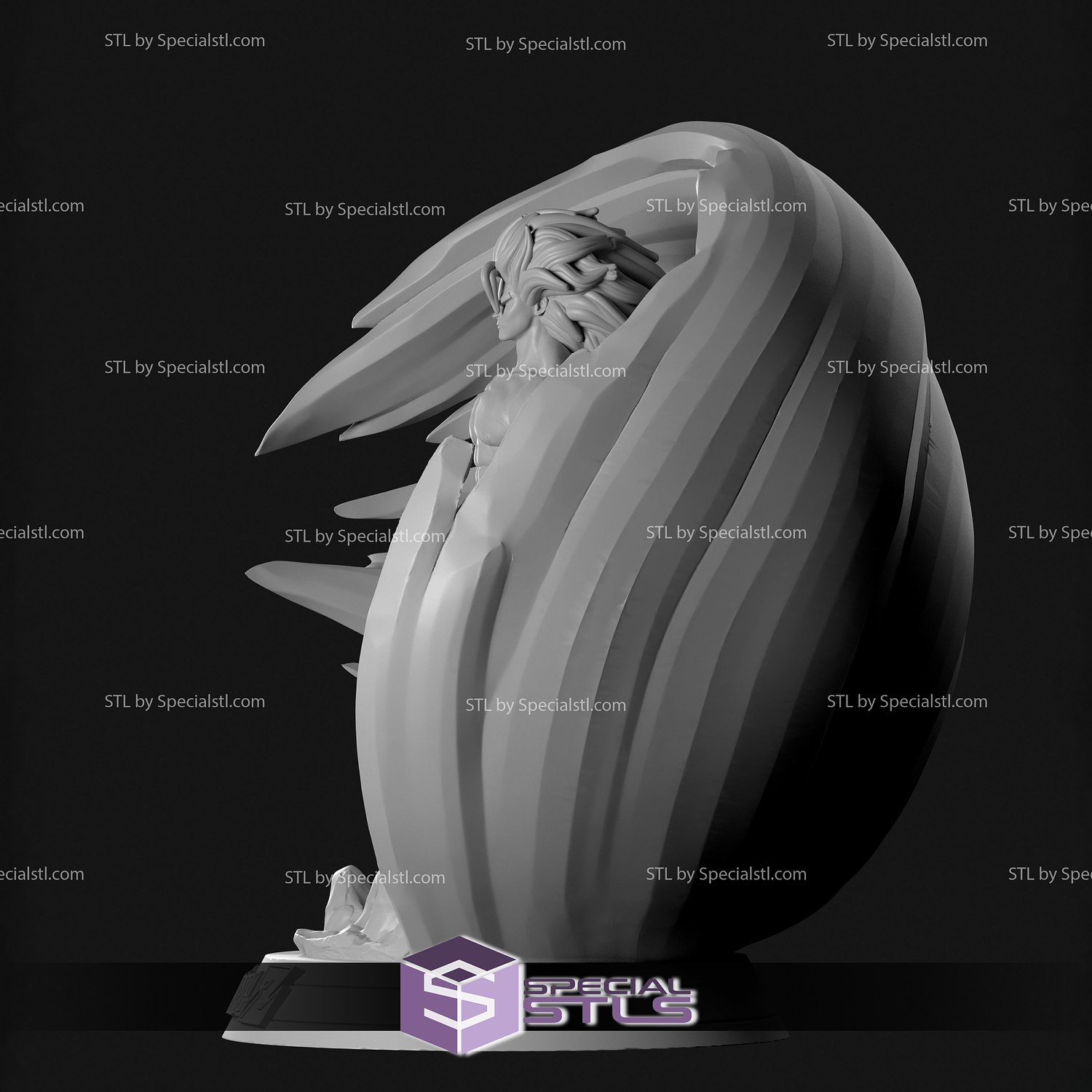Son Goku Realistic Version 3D Printing Model Dragonball STL Files