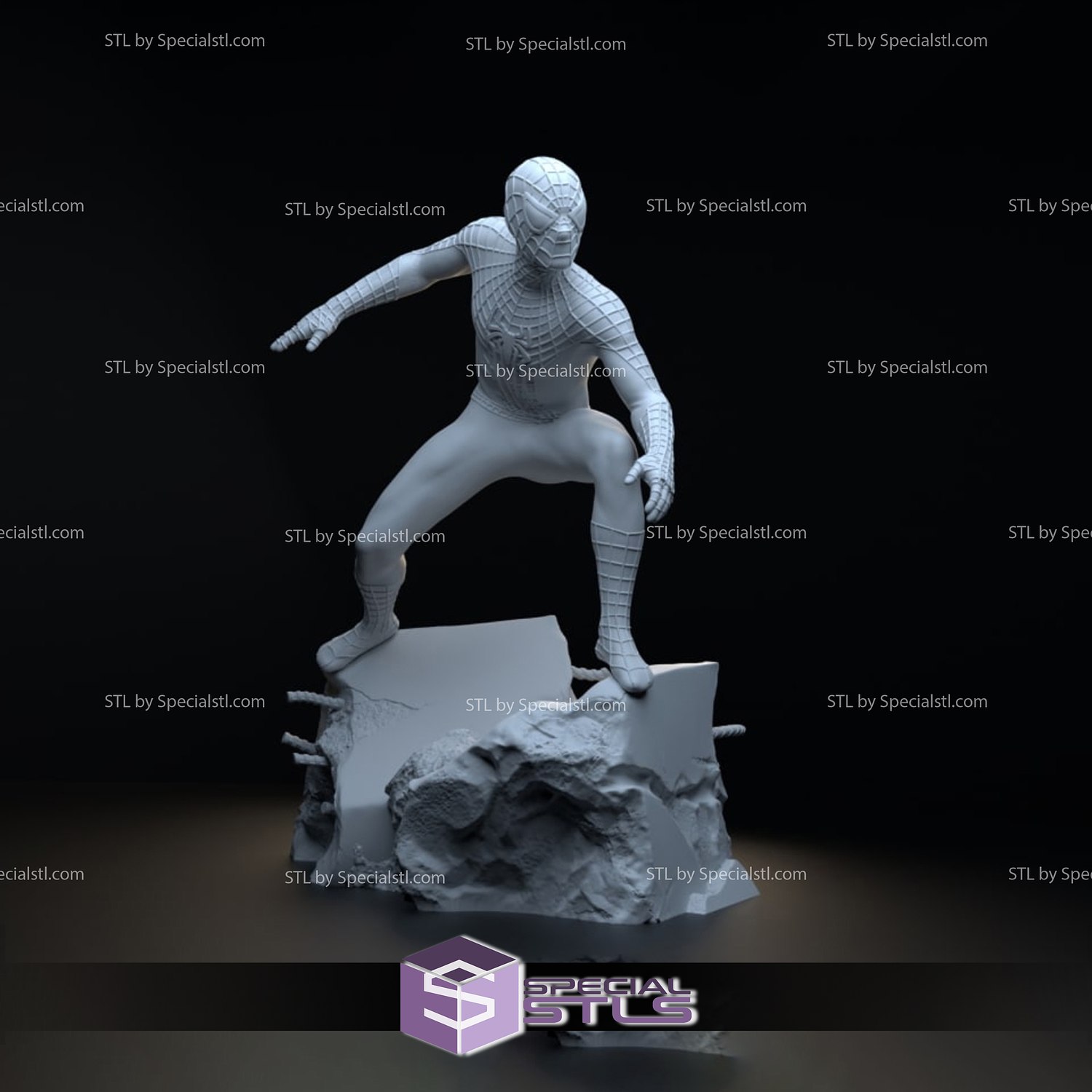 Spiderman Tobey Maguire for Diorama 3D Printing Model STL Files