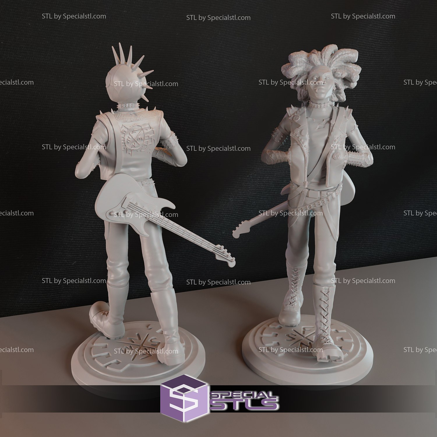 Spider-Punk Standing 3D Printing Model STL Files