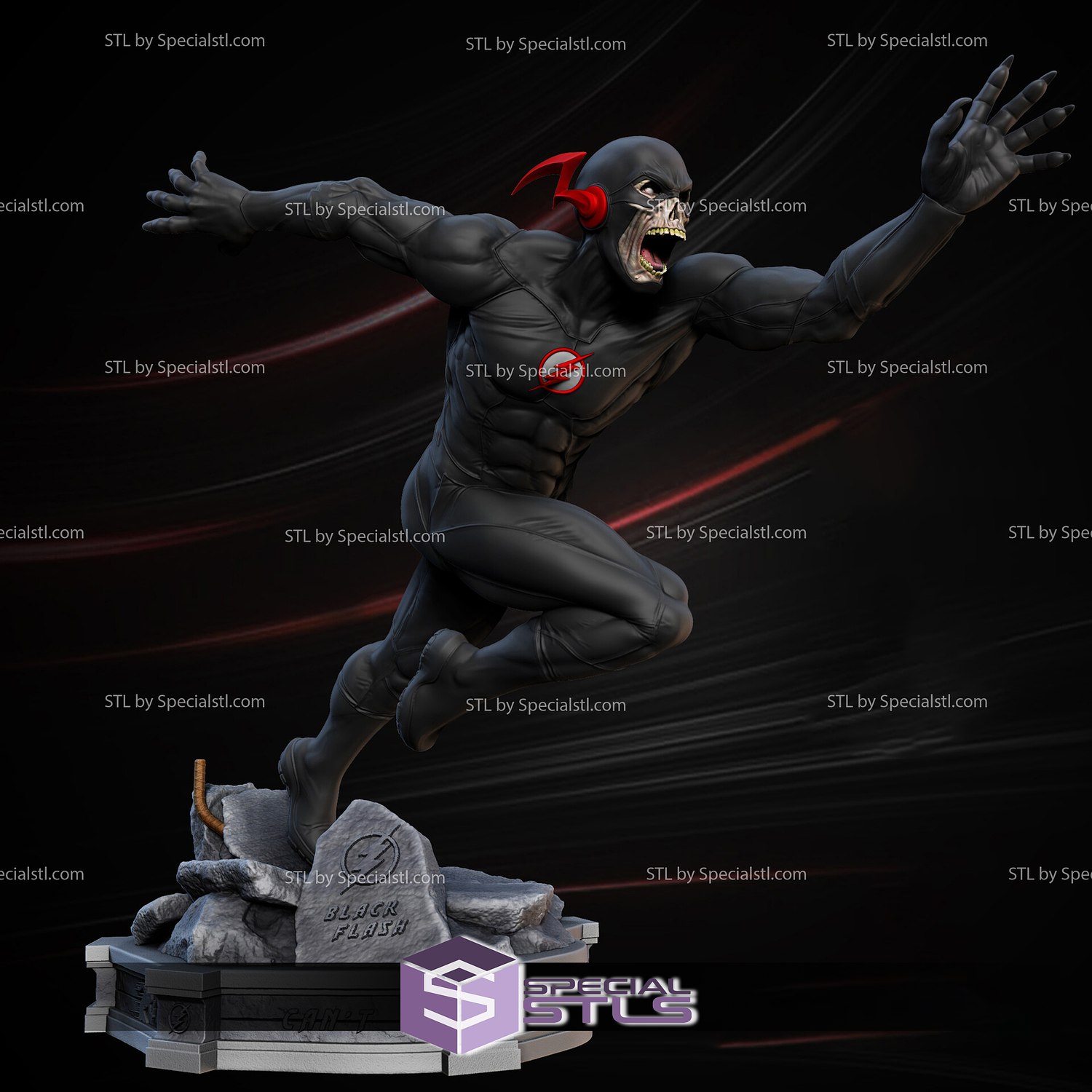 Superhuman Speed The Black Flash 3D Printing Model STL Files