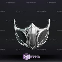 Cosplay STL Files MK1 Sub Zero Mask Wearable 3D Print