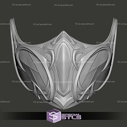 Cosplay STL Files MK1 Sub Zero Mask Wearable 3D Print