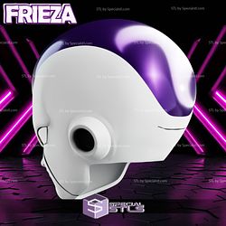 Cosplay STL Files Frieza Head Dragonball 3D Print Wearable