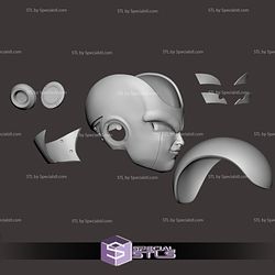 Cosplay STL Files Frieza Head Dragonball 3D Print Wearable