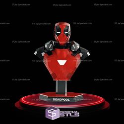 Armorized Deadpool Bust STL Files 3D Printing Figurine