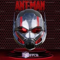 Cosplay STL Files Ant Man 3 Quantumania Helmet 3D Print Wearable