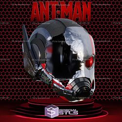 Cosplay STL Files Ant Man 3 Quantumania Helmet 3D Print Wearable