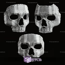 Cosplay STL Files Call of Duty Modern Warfare 2 Ghost Mask 3D Print Wearable