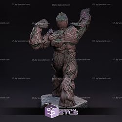 Swole Groot STL Files Guardian of Galaxy 3D Printing Figurine