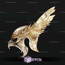 Cosplay STL Files Hawkman Helmet Black Adam 3D Print Wearable