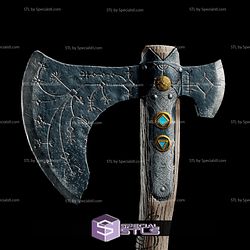 Cosplay STL Files Kratos Leviathan Axe God of War 3D Print Wearable