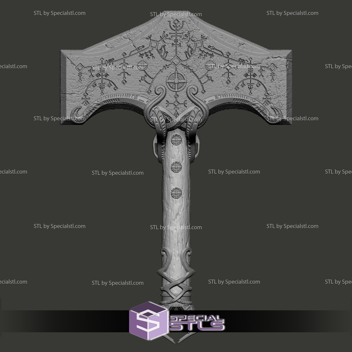 God of War Thor's Hammer Digital 3MF 3D File for Cosplay -  Israel