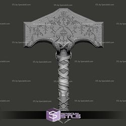 GOD OF WAR THOR HAMMER STL 3MF 3D PRINTING FILE LED COMPATIBLE 3D