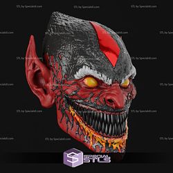 Cosplay STL Files Red Goblin Mask 3D Print Wearable
