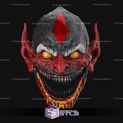 Cosplay STL Files Red Goblin Mask 3D Print Wearable