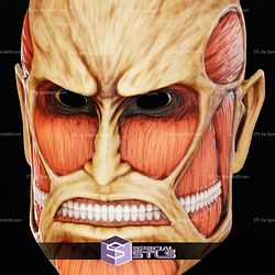 Cosplay STL Files Colossal Titan Mask Attack on Titan 3D Print Wearable