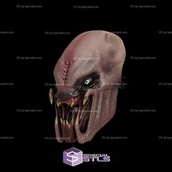 Cosplay STL Files Feral Predator Prey Mask 3D Print Wearable