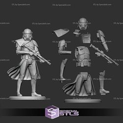 Purge Trooper STL Files V2 Standing Starwars 3D Printing Figurine