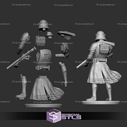 Purge Trooper STL Files V2 Standing Starwars 3D Printing Figurine