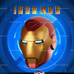 Cosplay STL Files Iron Man Model 25 Helmet 3D Print Wearable