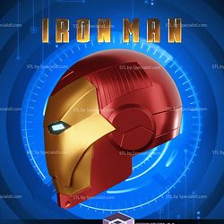Cosplay STL Files Iron Man Model 25 Helmet 3D Print Wearable