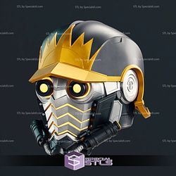 Cosplay STL Files Comic Star Lord Helmet 3D Print Wearable