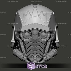 Cosplay STL Files Comic Star Lord Helmet 3D Print Wearable