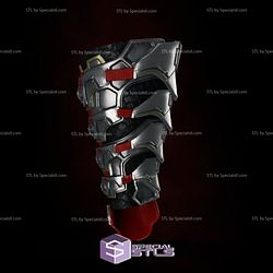 Cosplay STL Files Red Hood Samurai Forearm 3D Print Wearable