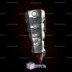 Cosplay STL Files Red Hood Samurai Forearm 3D Print Wearable