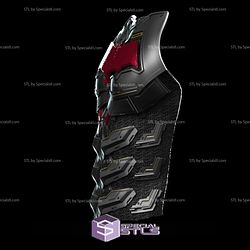 Cosplay STL Files Red Hood Samurai Chest Armor 3D Print Wearable